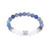 Náramok z prírodného kameňa Jade modrá s cherubínom 2001946