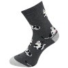 Zvýhodnený set 3 párov froté ponožiek s potlačou čiernobielej mačky A13