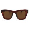 Dámské sluneční brýle, Cat Eye - hranaté 22230, hnědé barvy 9001399-111