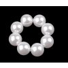 Perlová gumička do vlasů 360699, Ø perličky 1,6 cm - bílé barvy 8000835
