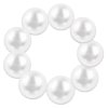 Perlová gumička do vlasů 360699, Ø perličky 1,6 cm - bílé barvy 8000835