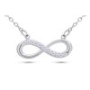 Retiazka z chirurgickej ocele s príveskom, nekonečno zdobené zirkónmi 3001792