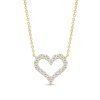 55444 55444 strieborná retiazka pozlátená so srdiečkom a zirkónmi 2308