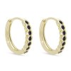 56620 pozlacene nausnice s cernymi zirkony 3563