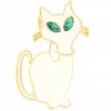 Brošňa - biela mačka so zelenými očami 9001363biela mačka