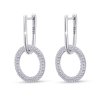 56911 56911 strieborné náušnice kruhy so zirkónmi 3583