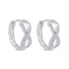 57208 57208 strieborné kruhové náušnice so symbolom nekonečna 3604