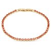 58192 tenisovy naramek oranzove zirkony 2949