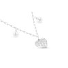 Řetízek z chirurgické oceli, srdce se stromem života a zirkony 3001444