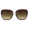 Dámské sluneční brýle, čtvercové 22606, hnědé barvy 9001399-6