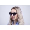Dámské sluneční brýle, Cat Eye 290001, černé barvy - leopardí motiv koncovek obrub 9001399-64