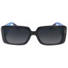 Dámske slnečné okuliare, štvorcové 22211, čiernej farby - tmavomodrá farba koncoviek obrúb 9001399-98