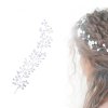 Vlasová čelenka se štrasovými kamínky ve tvaru květin 8000645
