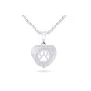 Set z chirurgické oceli tlapka, řetízek + náušnice + náramek se zirkony 100019