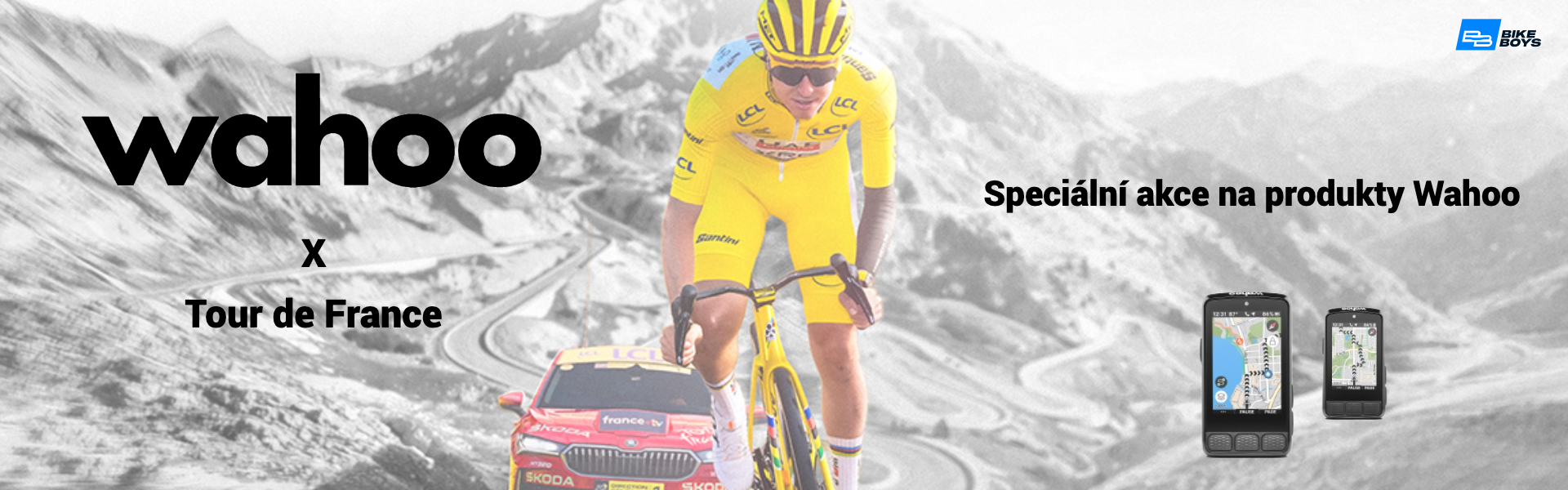 Akční ceny na produkty Wahoo x Tour de France