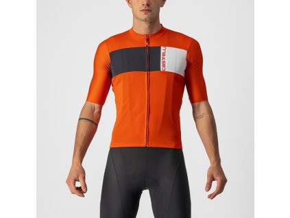 Pánský dres Castelli Prologo 7 fiery red/black/ivory