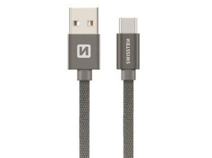 datový kabel SWISSTEN USB/Micro USB 20 cm šedý