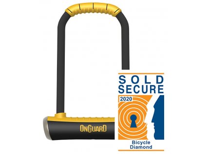 Zámek ONGUARD Brute podkova 111×260×16,8 mm (Barva žlutá/ černá)