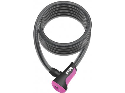zámek ONGUARD spirála 1800x10 mm růžový (Barva růžová, Velikost 1800)