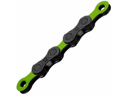 řetěz KMC DLC 12  v krabičce 126 čl. (Barva zeleno/černá, Velikost 12sp)