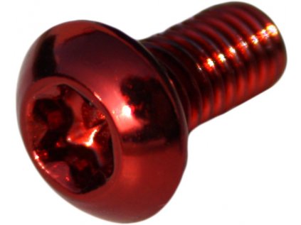 šrouby kotouče MAX1 M5 balení 12ks červené (Barva červená)