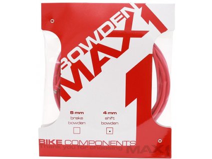bowden MAX1 4 mm červený balení 3 m (Barva červená)