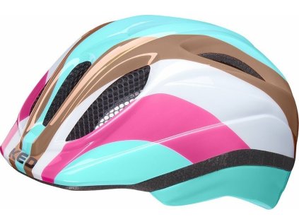 Přilba KED Meggy II Trend rainbow retro blue (Velikost S 46-51 cm)