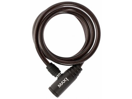 Zámek spirála MAX1 1200x8 mm (Barva černá, Velikost 1200x8 mm)