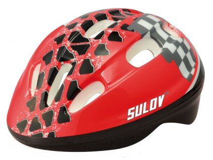 SULOV JUNIOR dětská cyklo helma (Helma velikost L, Barva červená)