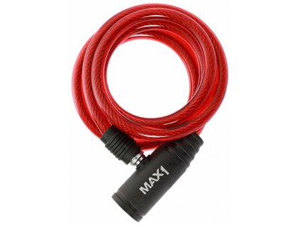 Zámek spirála MAX1 1200x8 mm (Barva červená, Velikost 1200x8 mm)
