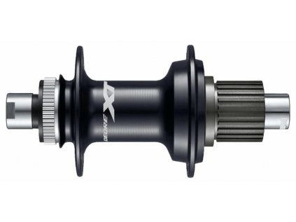 náboj disc SHIMANO XT FH-M8110-B 32děr Center lock 12mm e-thru-axle 148mm 12 rychlostí zadní černý