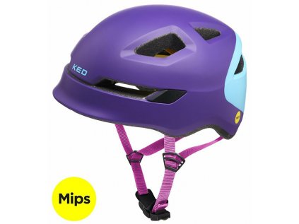 přilba KED Pop Mips M purple skyblue 52-56 cm