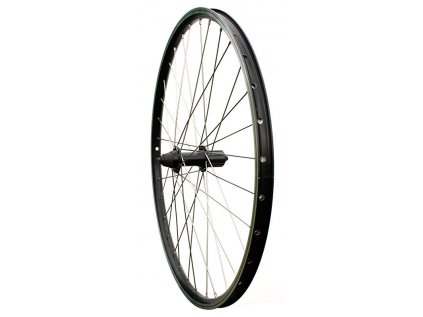 zapletené kolo 26" MAX1 V-brake zadní 8-11sp. černé/stříbrné