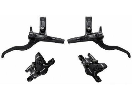 brzda kotoučová SHIMANO Deore MT410 p+z (750+1450 mm) komplet bez kotoučů, (zadní J-kit)