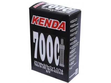 duše KENDA 700x18/25C (18/25-622/630) DV 35 mm (Velikost 700C ventil DV 35 mm)