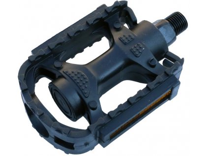 pedály MTB dětské kuličkové malý závit (Barva černá, Velikost Kompozit)