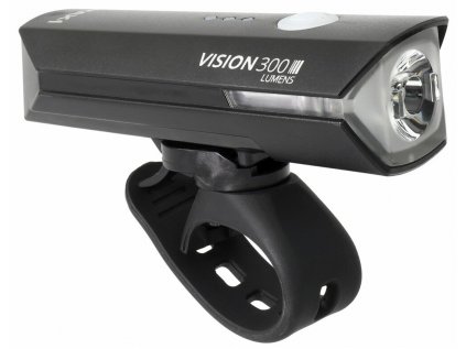 světlo přední MAX1 Vision 300 USB (Barva černá, Velikost dobíjecí)