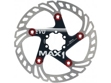 brzdový kotouč MAX1 Evo 180 mm černý (Barva 6 děr, Velikost 180 mm)