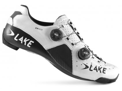 tretry LAKE CX403 Carbon (Barva bílo/černé, Velikost 44)