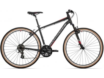 Rock Machine Crossride 100 28" (Barva Matte Black/Grey/Red, Velikost 18.0" (M))