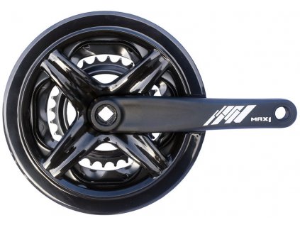 kliky MAX1 Tour 48-38-28 175mm černé s krytem (Barva černá)