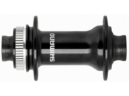 náboj disc SHIMANO HB-MT410 32děr Center lock 15mm e-thru-axle 100mm přední černý v krabičce