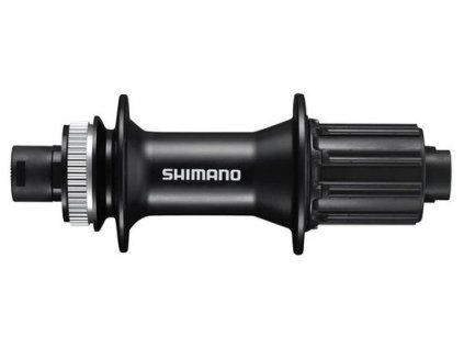 náboj disc SHIMANO FH-MT400-B 32děr Center lock 12mm e-thru-axle 148mm 8-11 rychlostí zadní černý