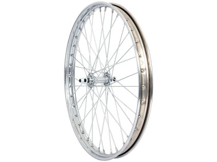 zapletené kolo 2 1/4-19 Fe na káru chrom (Velikost 2 1/4-19)