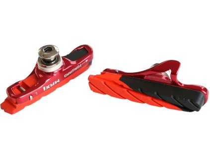 brzdová botka silniční MAX1 Race 55 mm výměnná červený elox (Barva červená)