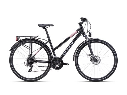 CTM MAXIMA 3.0 trek 28" 2025 (Barva matná černá / lesklá starorůžová, Velikost M (16") / 150-165 cm)