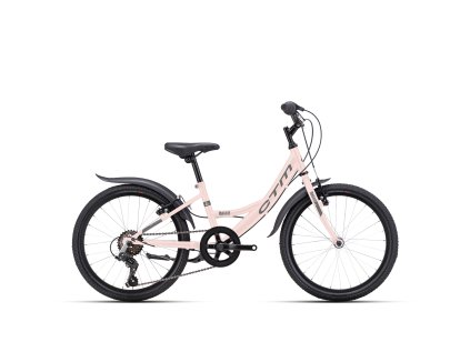 CTM MAGGIE 20" 2025 (Barva matná starorůžová perleť / šedá, Velikost 11" / 115 - 135 cm)