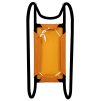 RULYT kovové saně (Barva oranžovo-černé, Délka 62 cm)