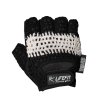 Fitness rukavice LIFEFIT KNIT, černo-bílé