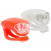 blikačky MAX1 Frog sada 2 ks transp./červená (Barva bílá, Velikost bateriové)